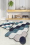 Mijölnir Juego de alfombras de baño Circle - Blue